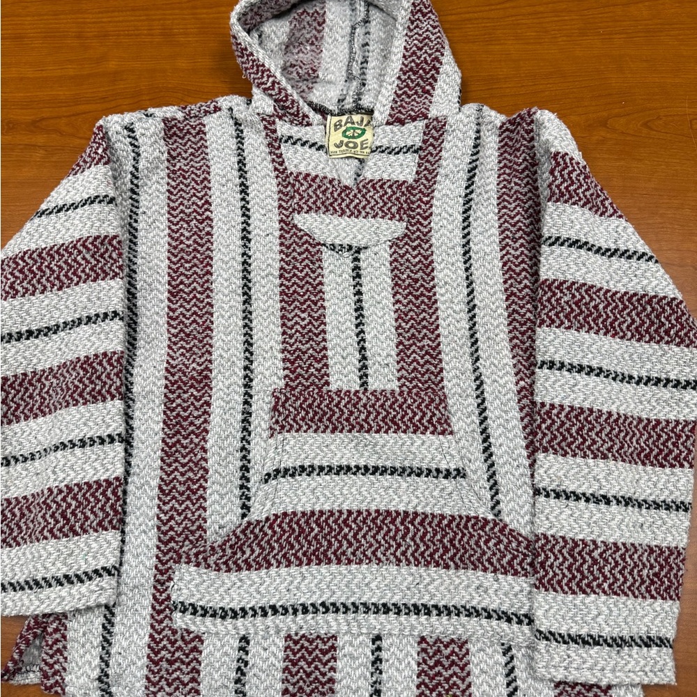 Bad Joe Men's Hooded Sweater - Maroon and White